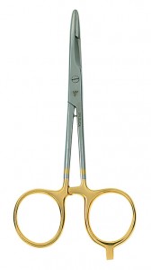 Dr. Slick Scissor Clamp - Gold - 6.5 in Straight