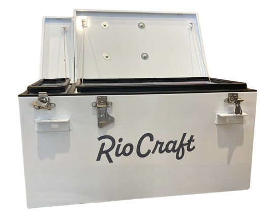 Rio Craft Dual Lid Dry Box With Low Back Rower Seat