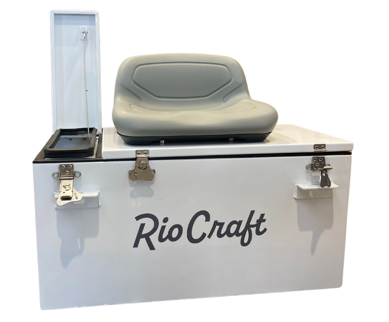Load image into Gallery viewer, Rio Craft Dual Lid Dry Box With Low Back Rower Seat
