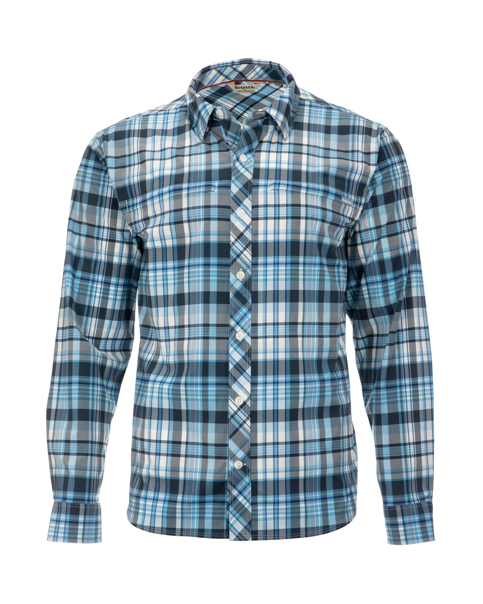 ORVIS tech woven short sleeve fishing shirt plaid quick dry UV protection  men XL