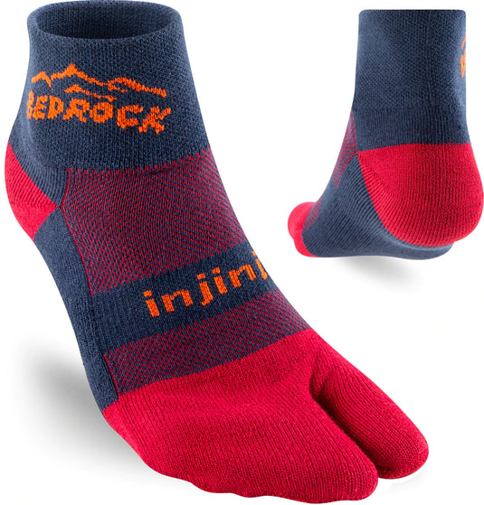 Bedrock Performance Split-Toe Sock (Crimson)