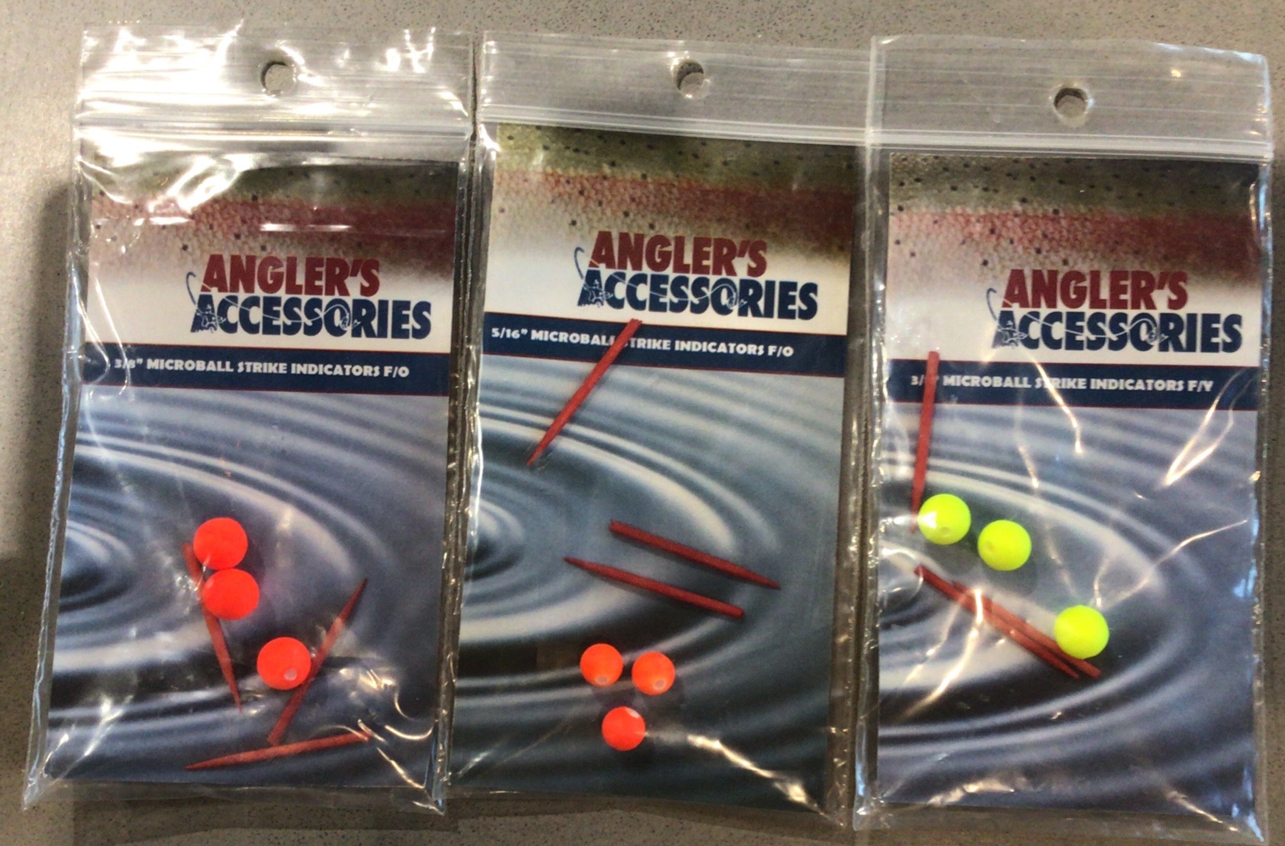 Angler's Accessories Micro Ball Strike Indicator 3-Pack