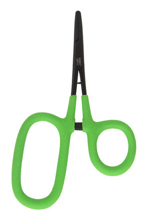 MFC Hot Grips Scissor Forceps 5.5" Big Loop Chartreuse