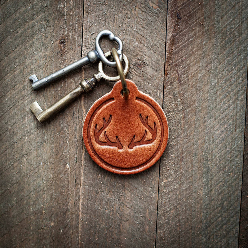 Load image into Gallery viewer, Sugarhouse Premium Leather Keychain Circle
