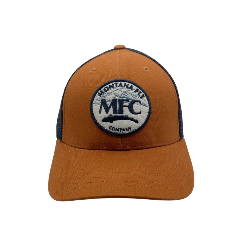 MFC Trucker Hat - Circle Logo Burnt Orange/ Black