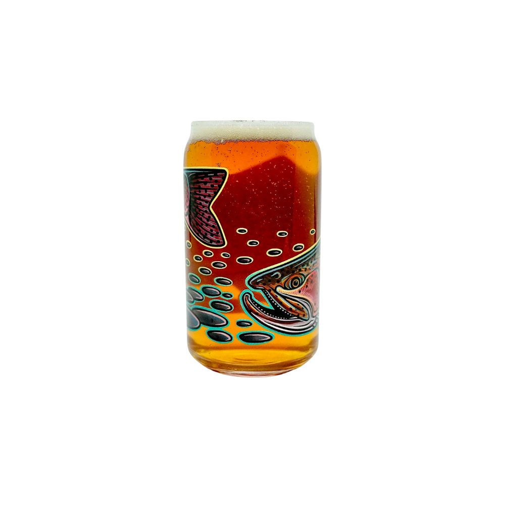 Casey Underwood Rainbow Trout Beer Glass
