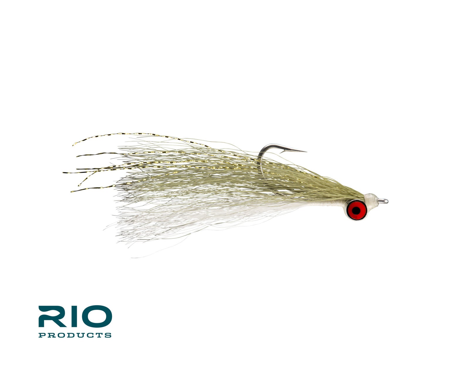 Rio's Clouser Minnow- Olive/White