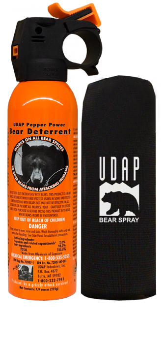UDAP Bear Spray with Hip Holster 7.9oz