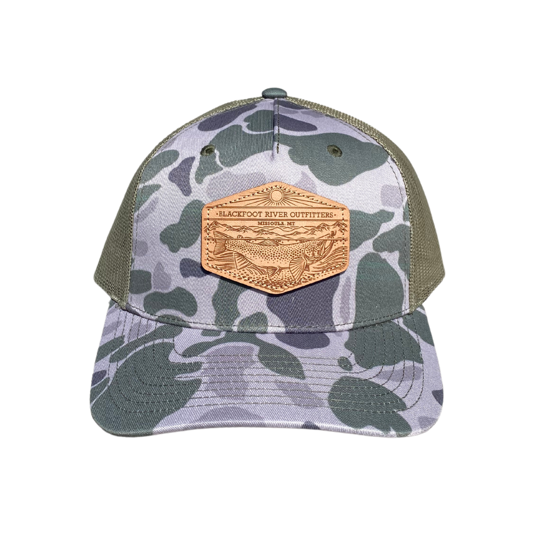 BRO Logo Trucker Hat - Marsh Duck Camo