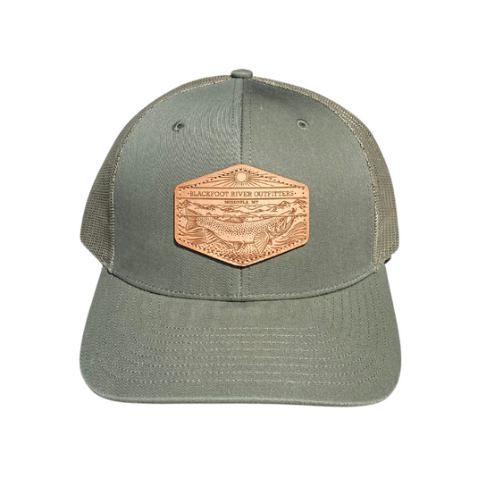 BRO Logo Trucker Hat - Loden Green