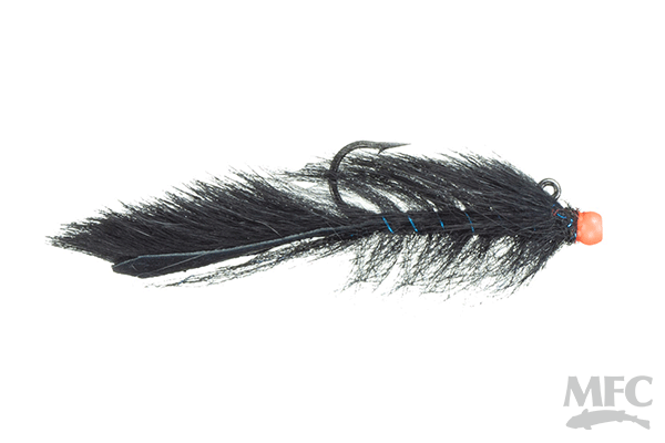 MFC Balanced Squirrel Leech- Black (Hot Orange Bead)