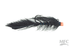 MFC Balanced Squirrel Leech- Black (Hot Orange Bead)