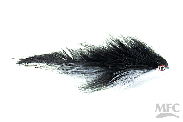 Galloup's Mini Bangtail-Black/White-Half Doz-SALE