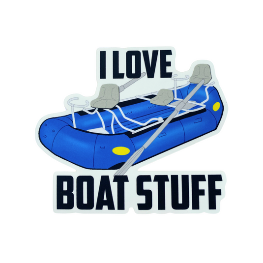 BRO "I Love Boat Stuff" Sticker