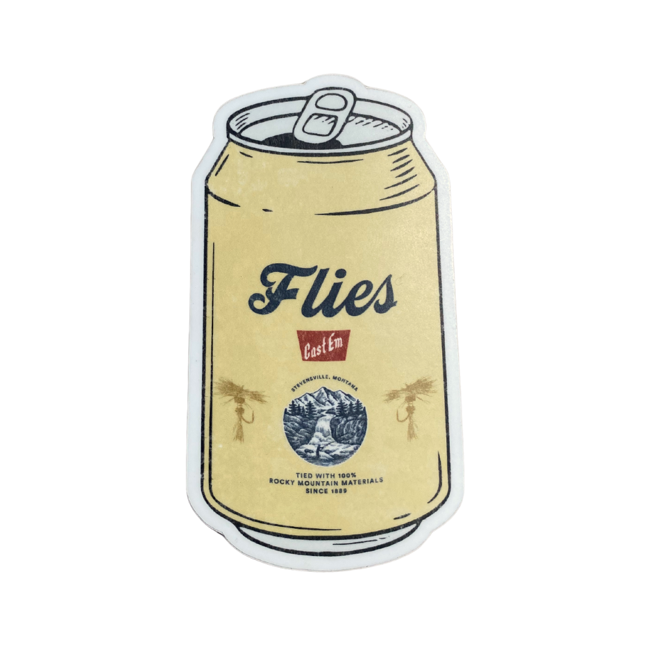 Iflyfishmontana Banquet Can Sticker