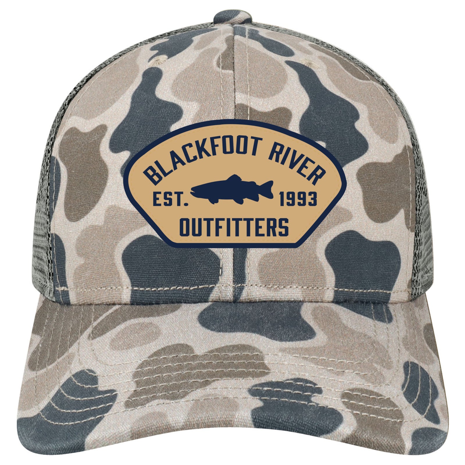 BRO Logo Mid-Pro Snapback Grey Duck Camo