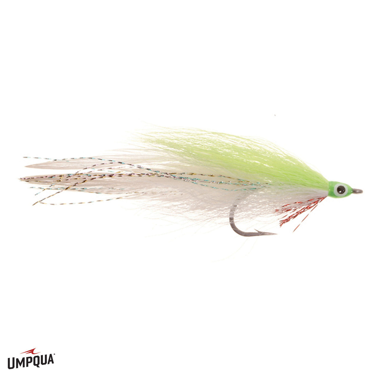 Umpqua's Deceiver- Chartreuse/White