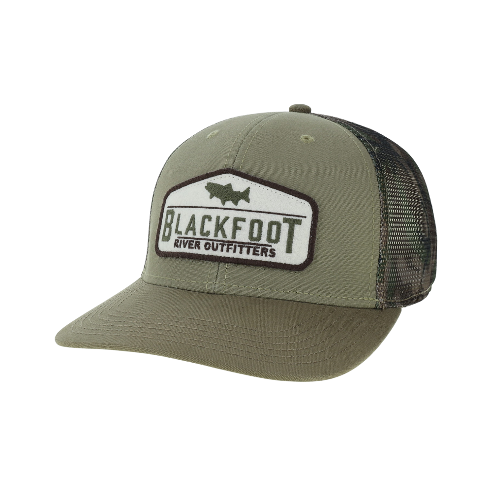 BRO Logo Camo Mesh Trucker Hat