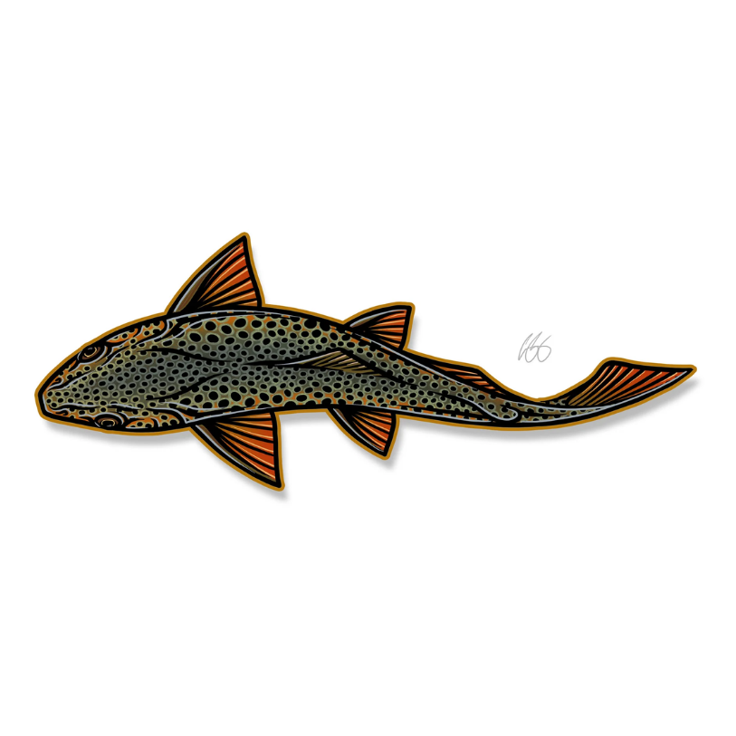 Casey Underwood Swimming Brown Decal