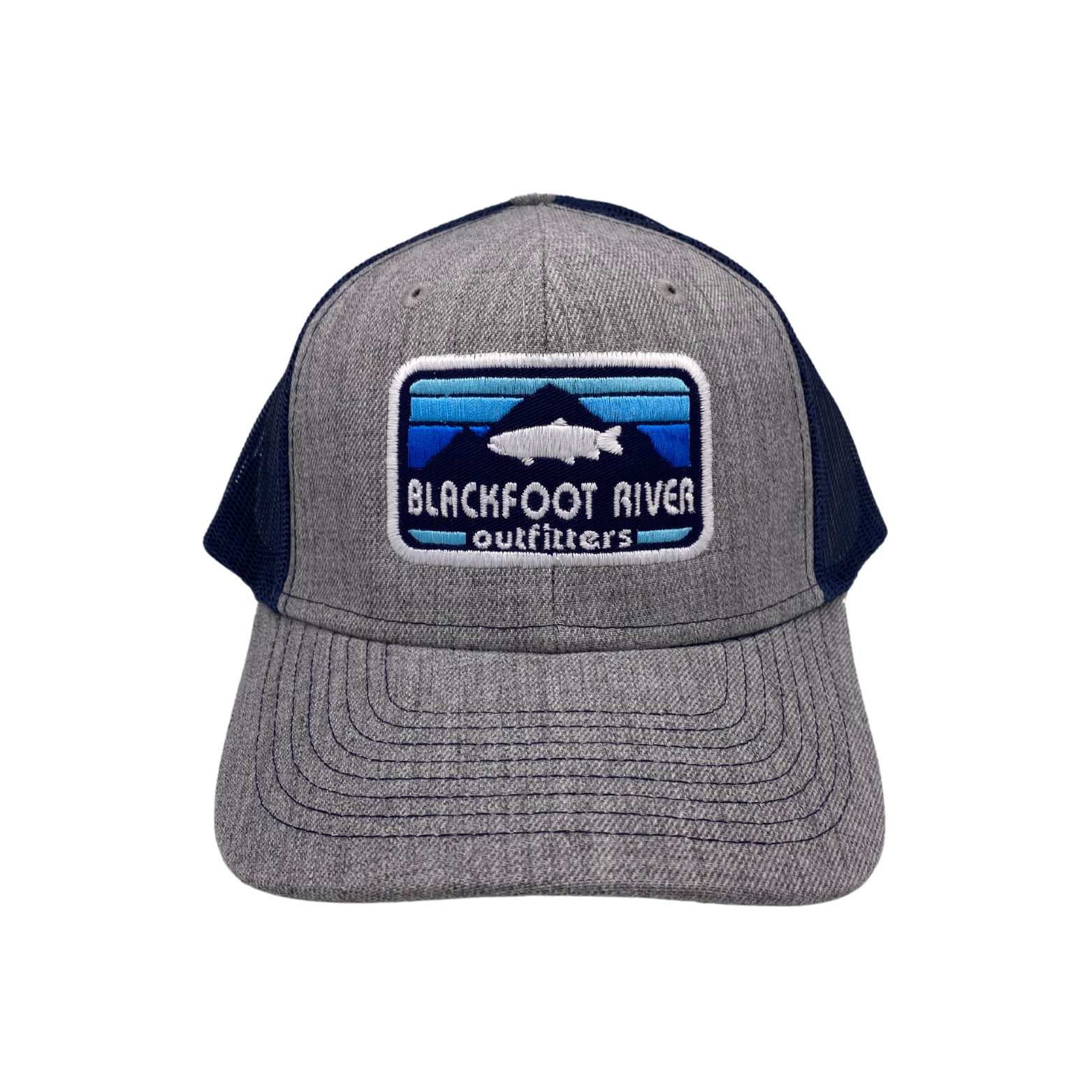 BRO Zone Trucker Cap Heather Grey/Navy
