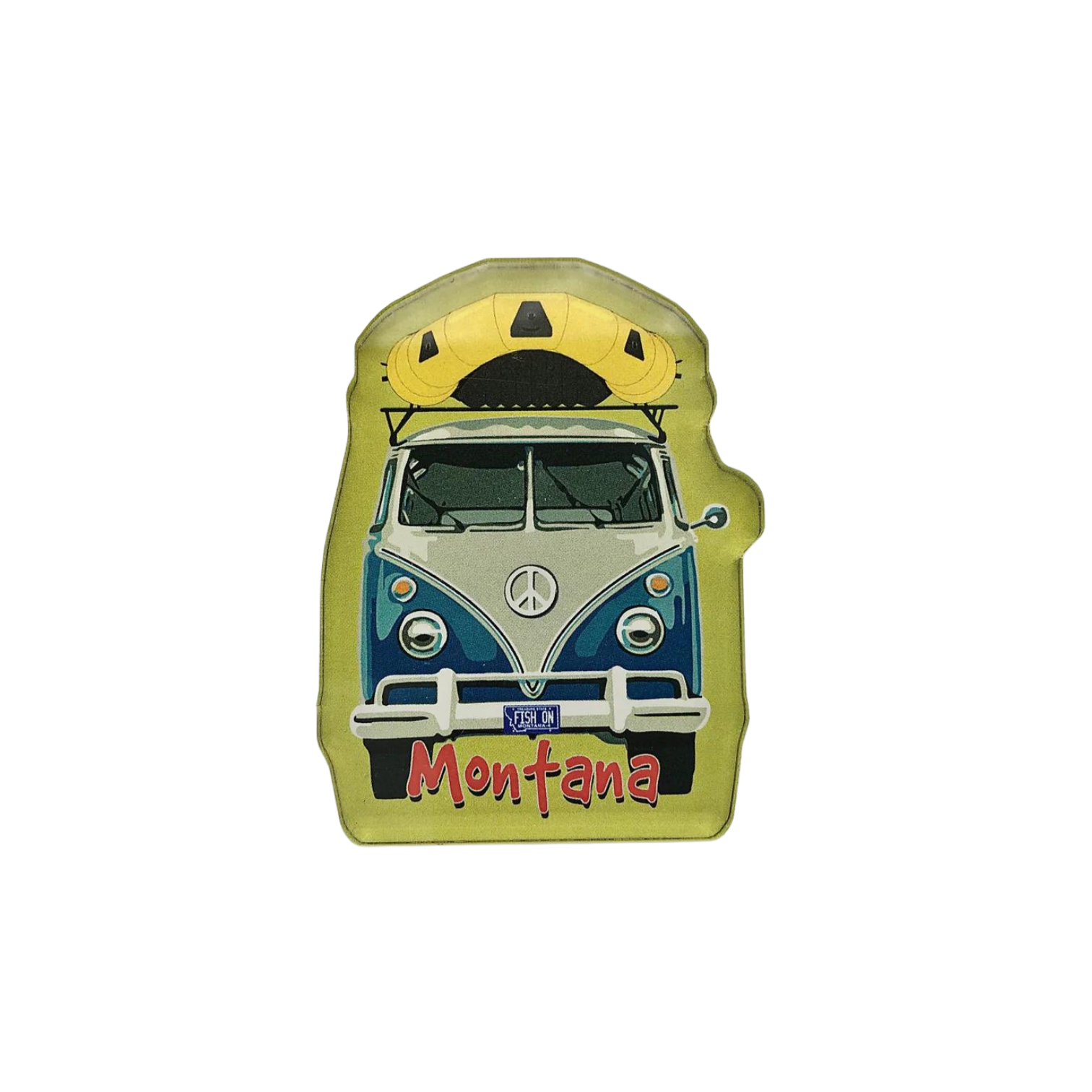 Steamboat Sticker Acrylic Magnets