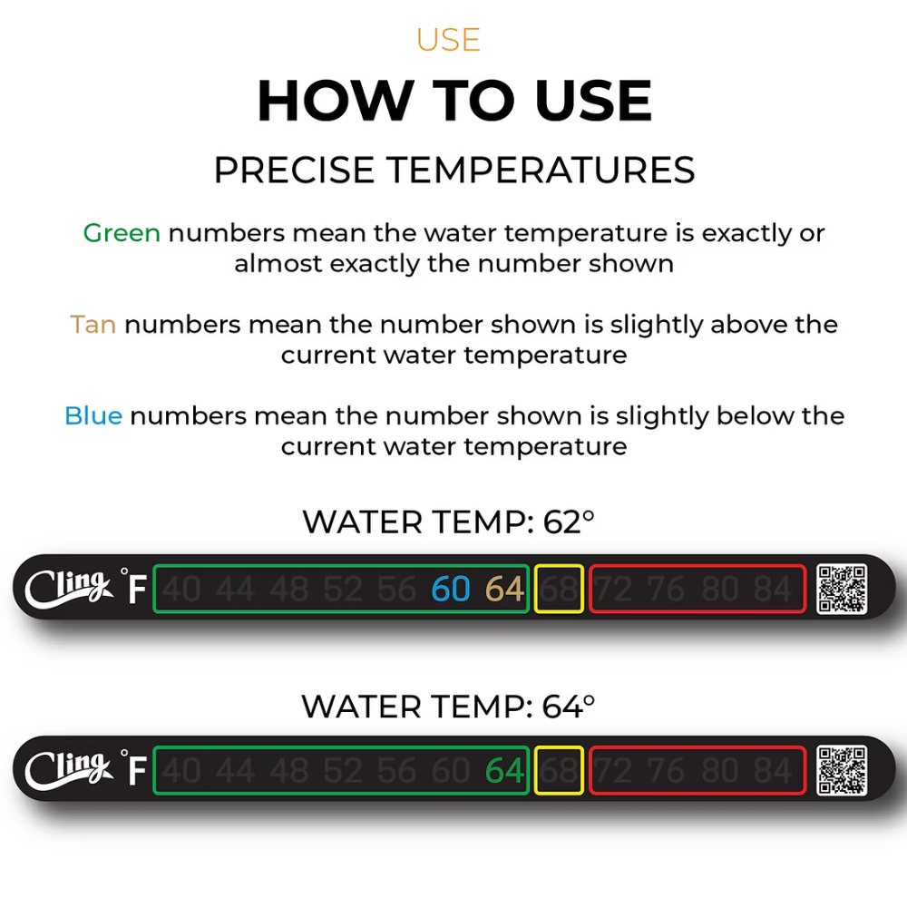 Cling Temperature Tape - Stick On Thermometer