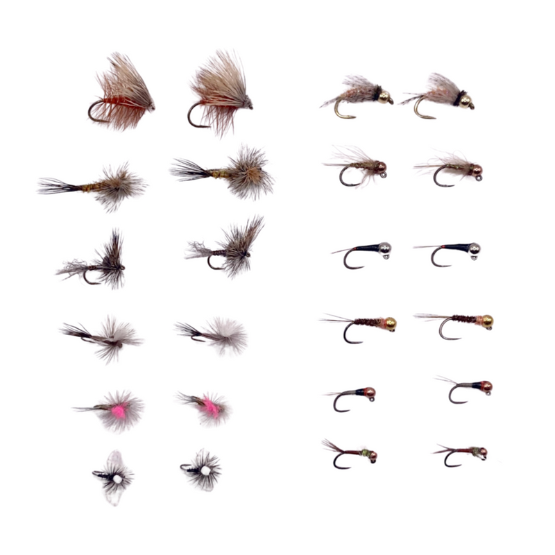 Western Nymph Fly Selection for Fly Fishing. 12 Trout Flies