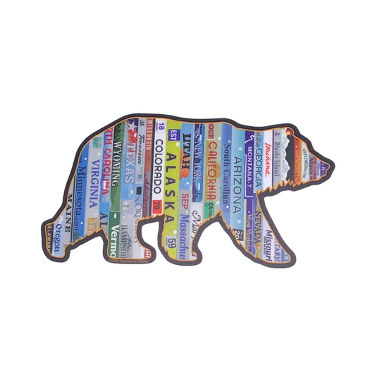 Plate Bear Sticker