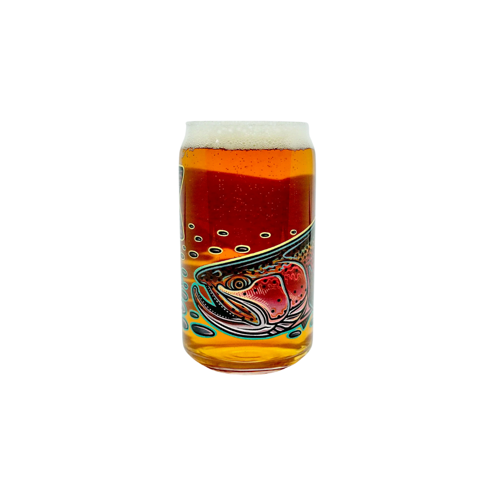 Casey Underwood Rainbow Trout Beer Glass