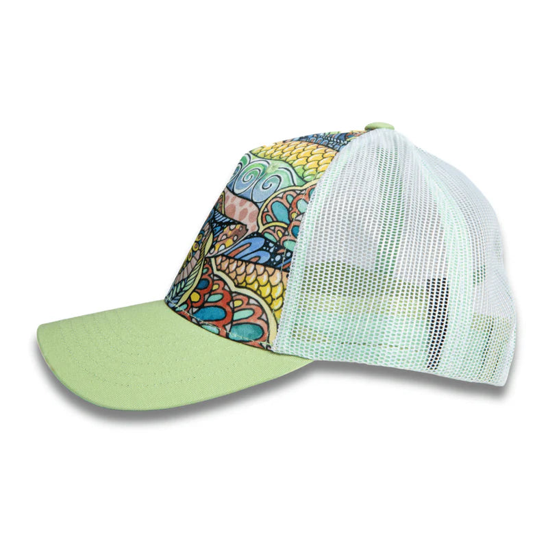 FisheWear Tropical Tarpon Abstract Trucker Hat