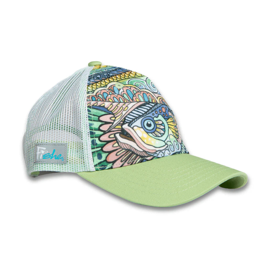 FisheWear Tropical Tarpon Abstract Trucker Hat