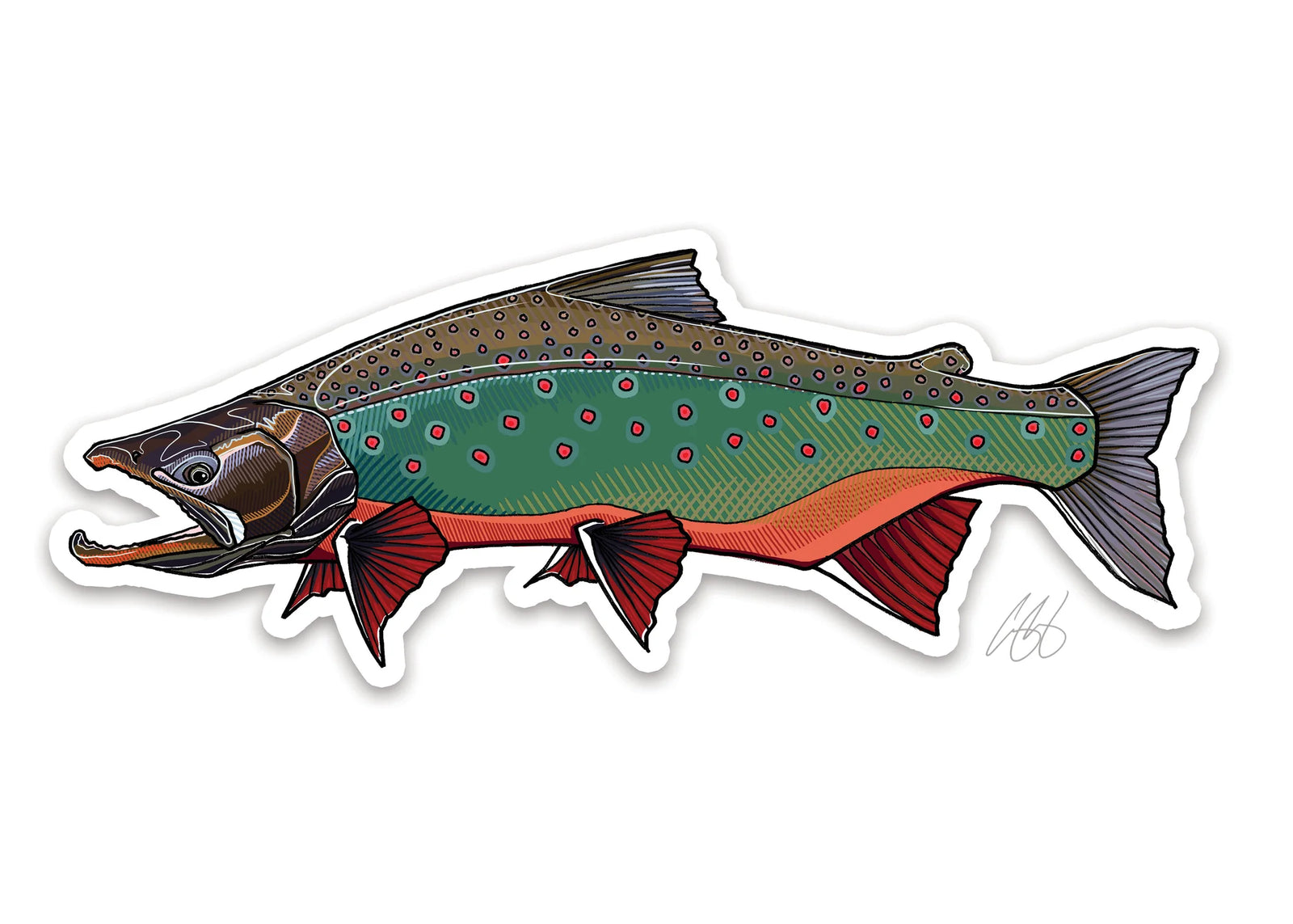 Casey Underwood Arctic Char Decal
