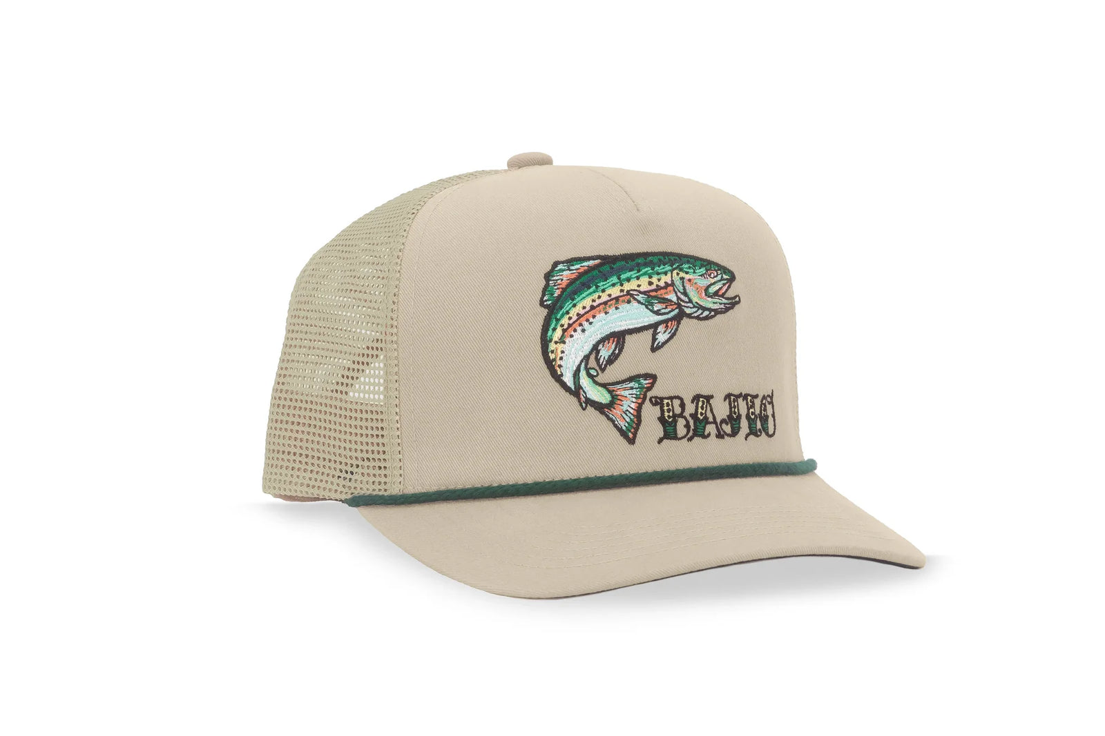 Bajio Rainbow Trout Curved Brim Trucker Hat