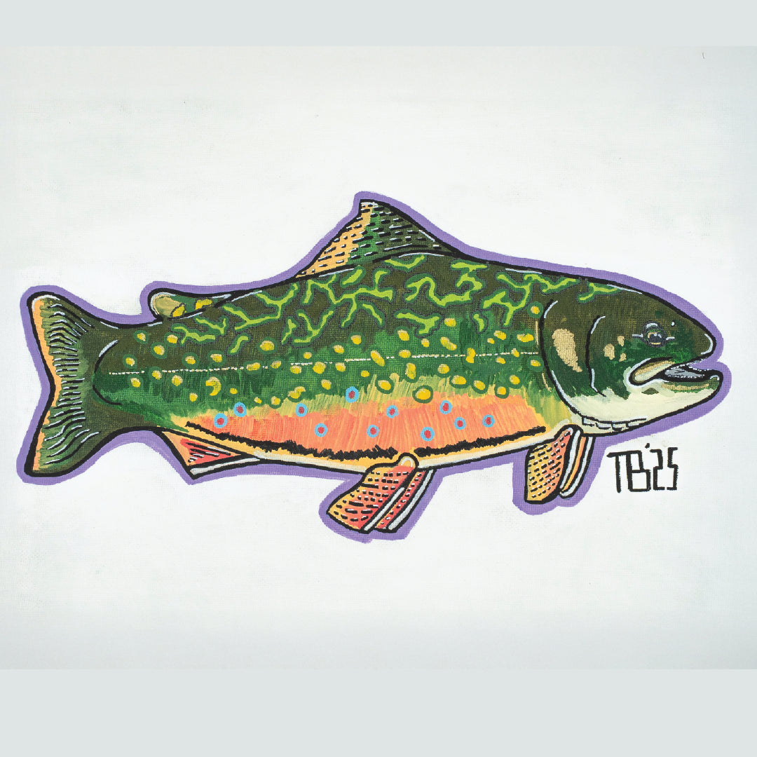 TB Fish Art Georgetown Brookie Sticker