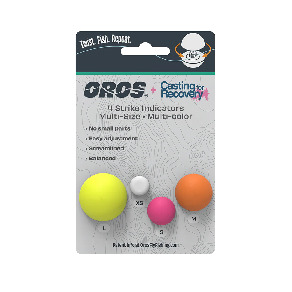 Oros 4-Pack Assorted Colors and Sizes- Casting For Recovery