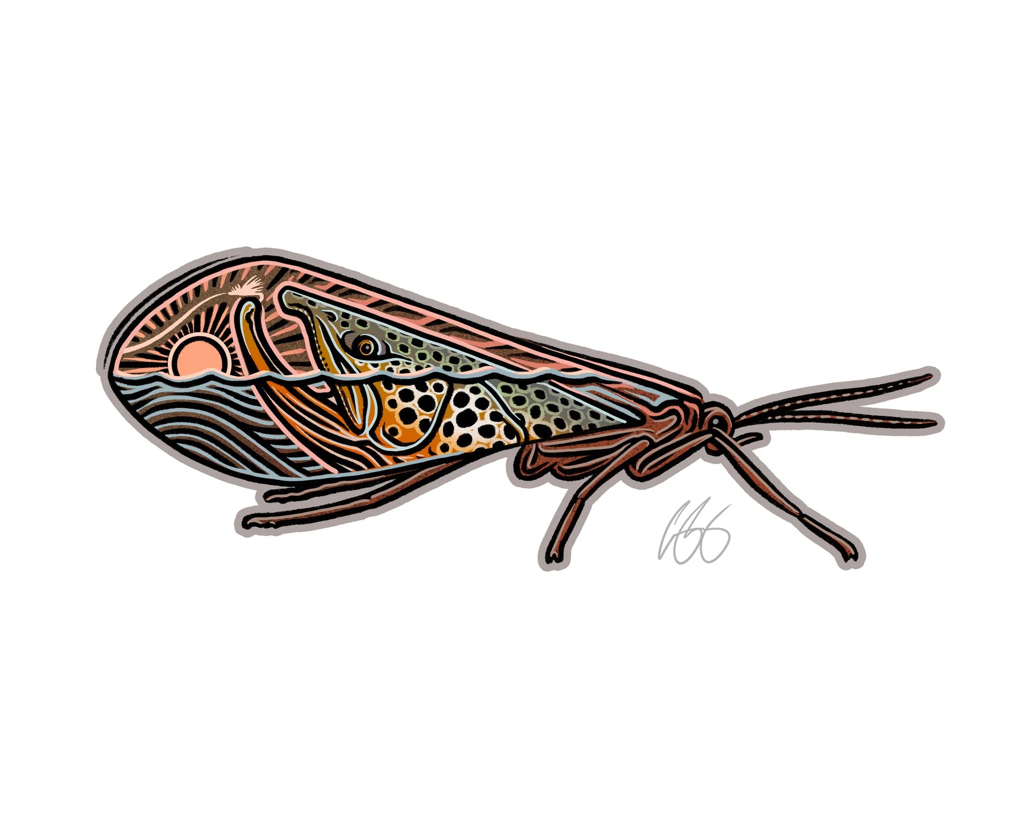 Casey Underwood Caddis- Scape Decal
