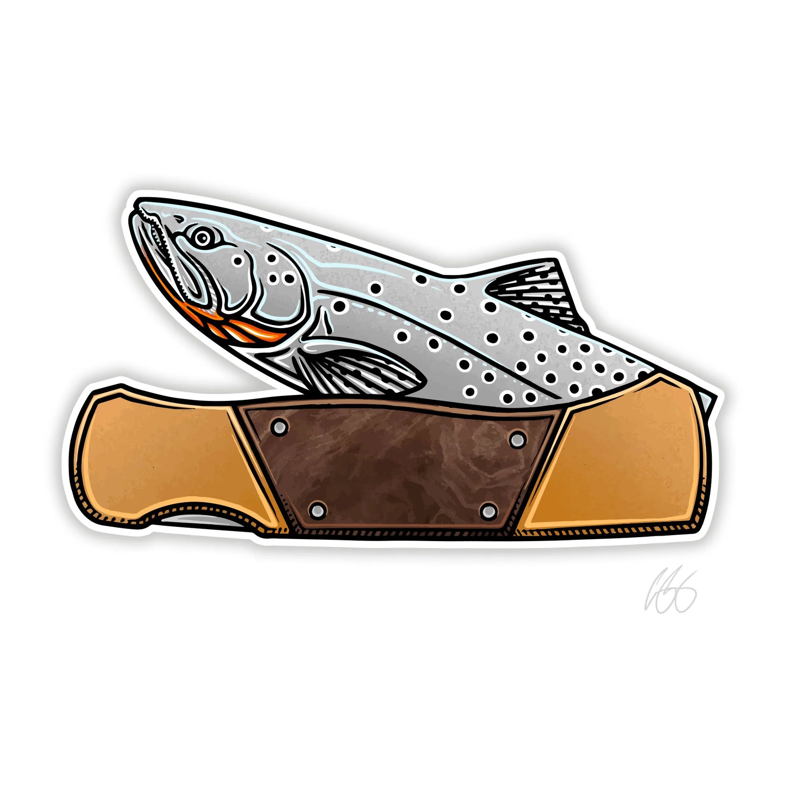 Casey Underwood Cutthroat Knife Decal