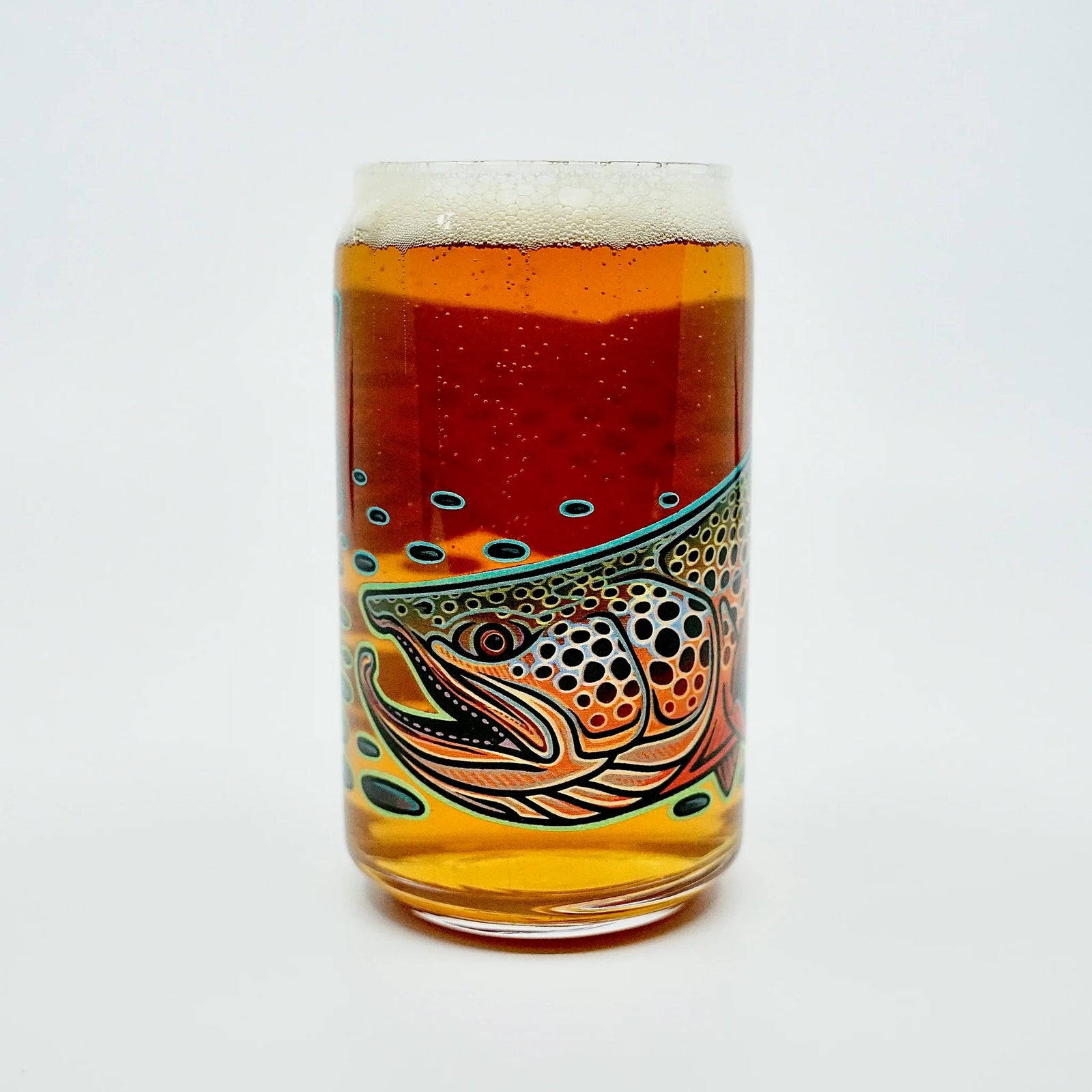 Casey Underwood Brown Trout Beer Glass