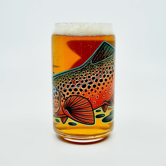 Casey Underwood Brown Trout Beer Glass