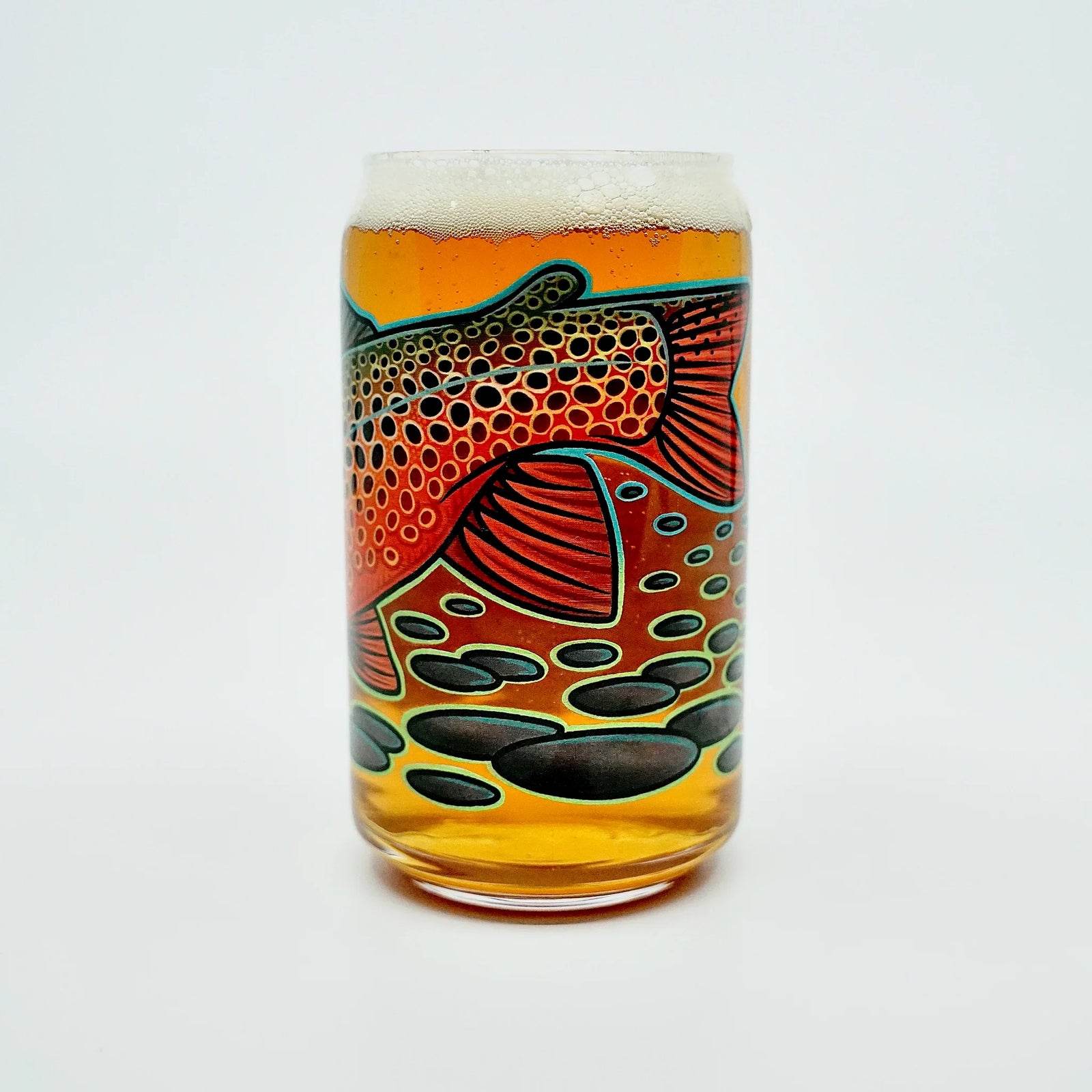 Casey Underwood Brown Trout Beer Glass