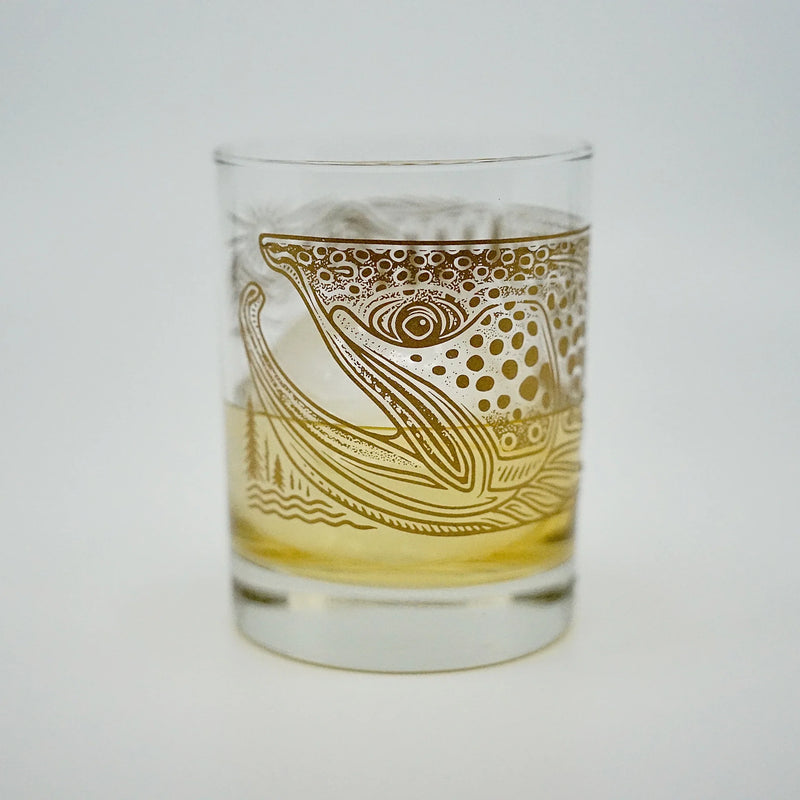 Load image into Gallery viewer, Casey Underwood Rainbow Trout-Scape Tumbler Glass
