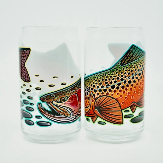 Casey Underwood Brown Trout Beer Glass