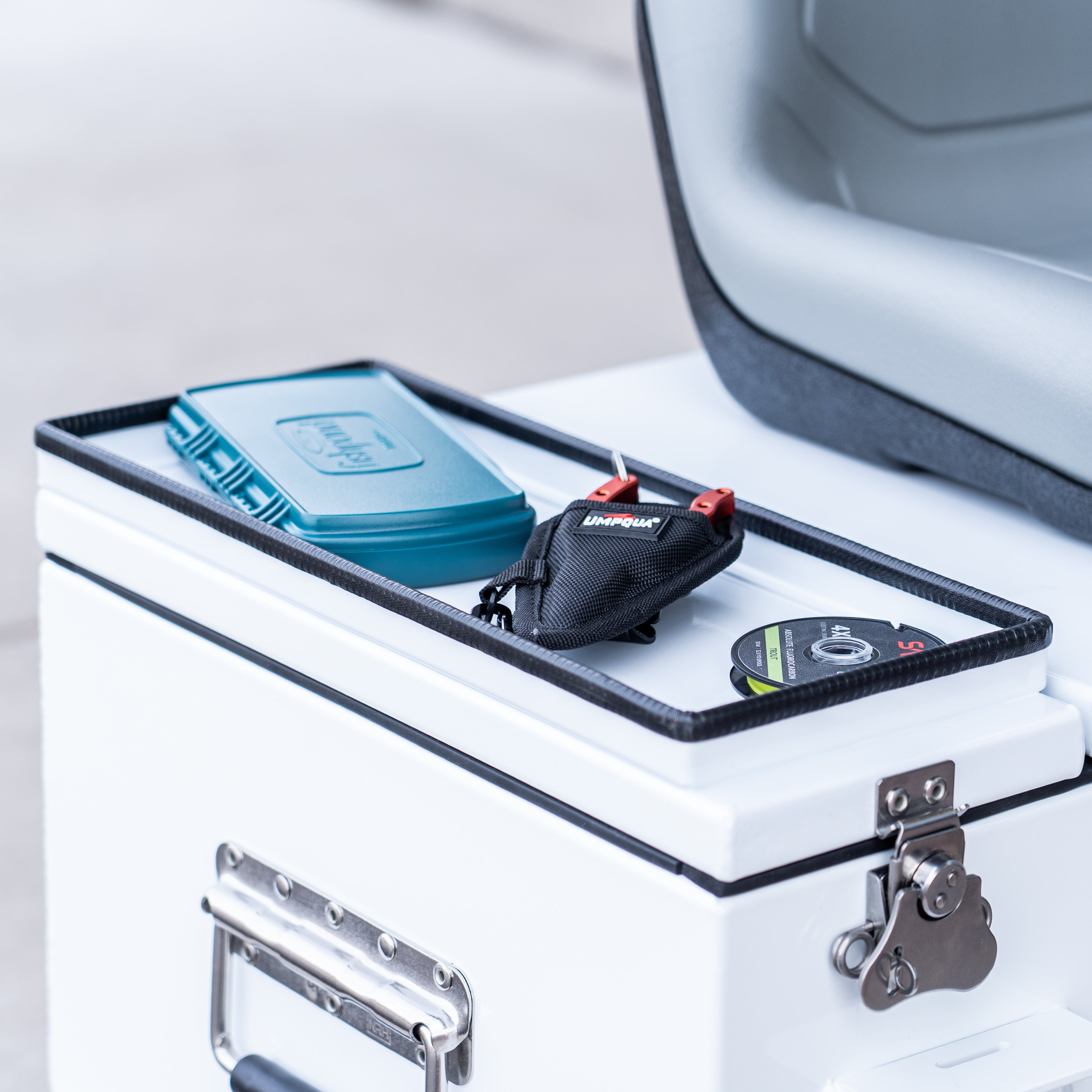 Rio Craft Dual Lid Dry Box with Seat Holes Drilled