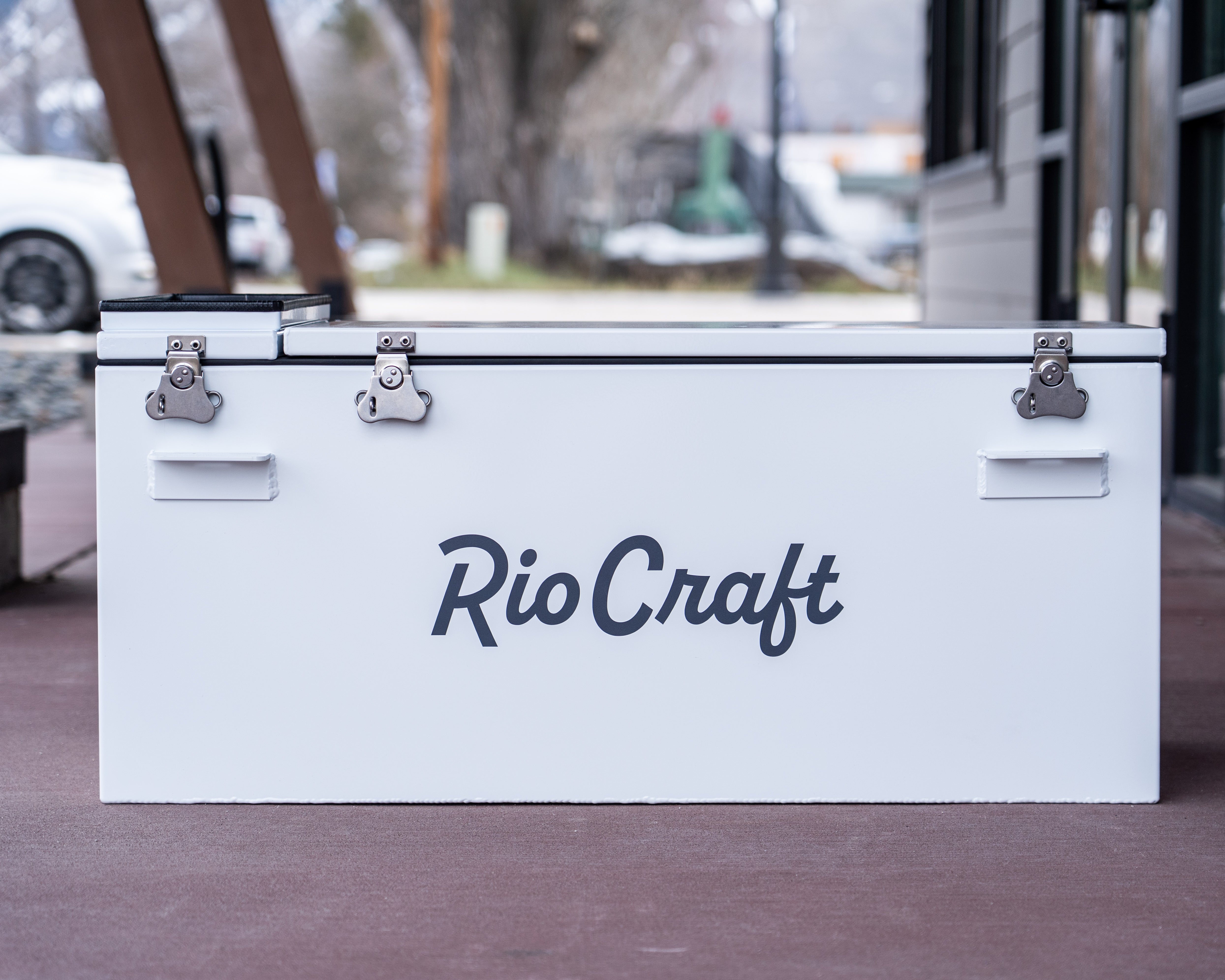 Rio Craft Dual Lid Dry Box with Seat Holes Drilled