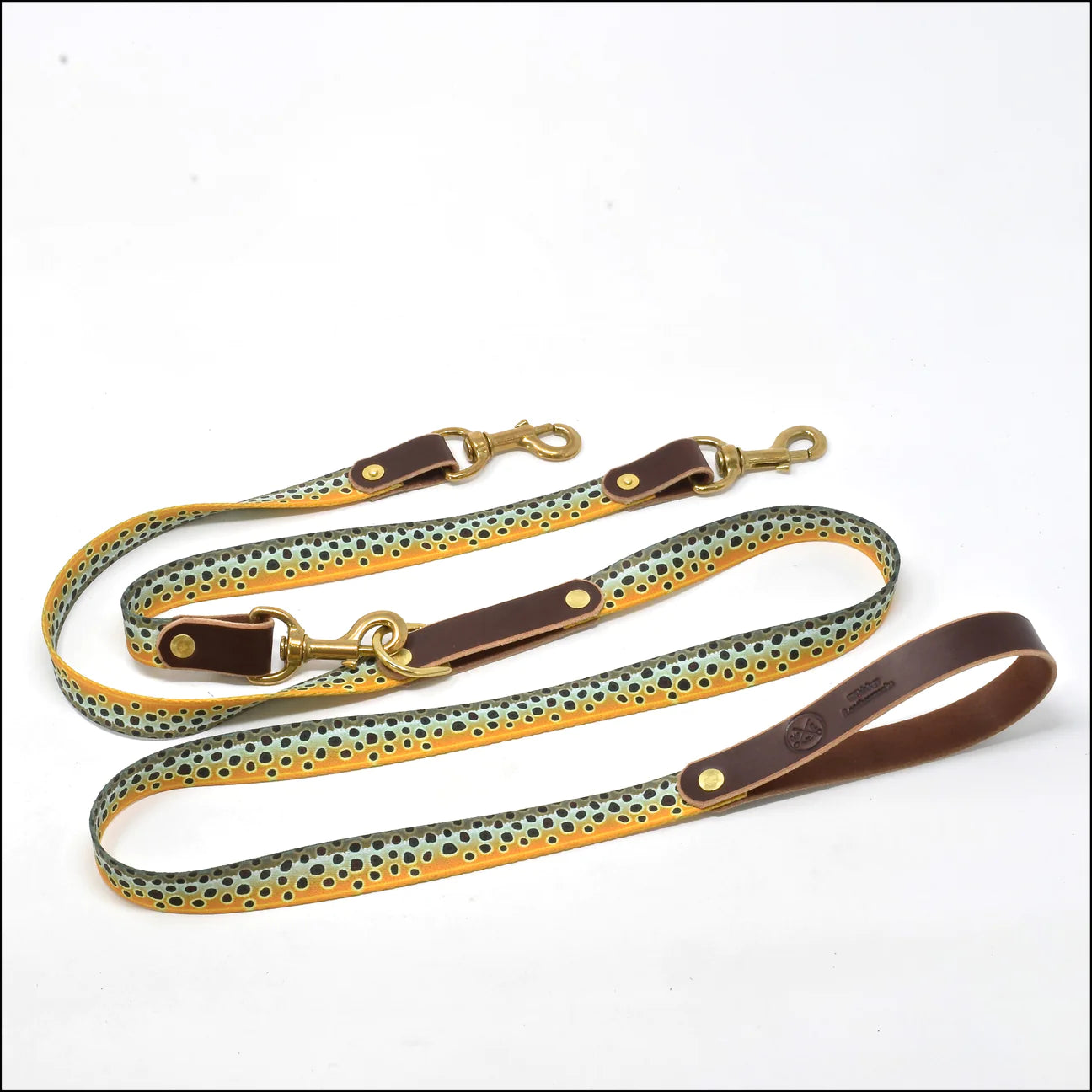 Whiskey Leatherworks Double Dog Leash