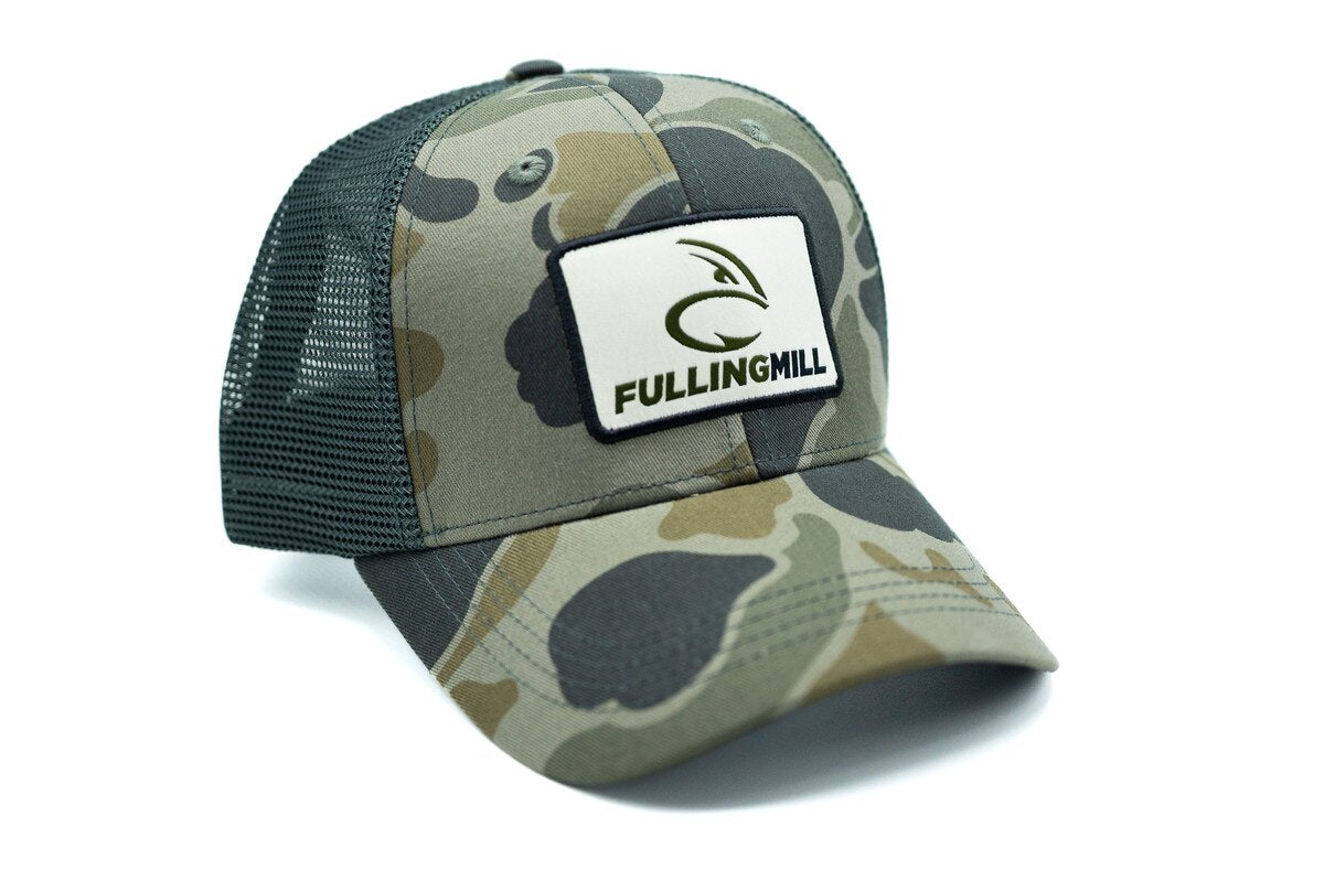 Fulling Mill Camo Trucker Hat