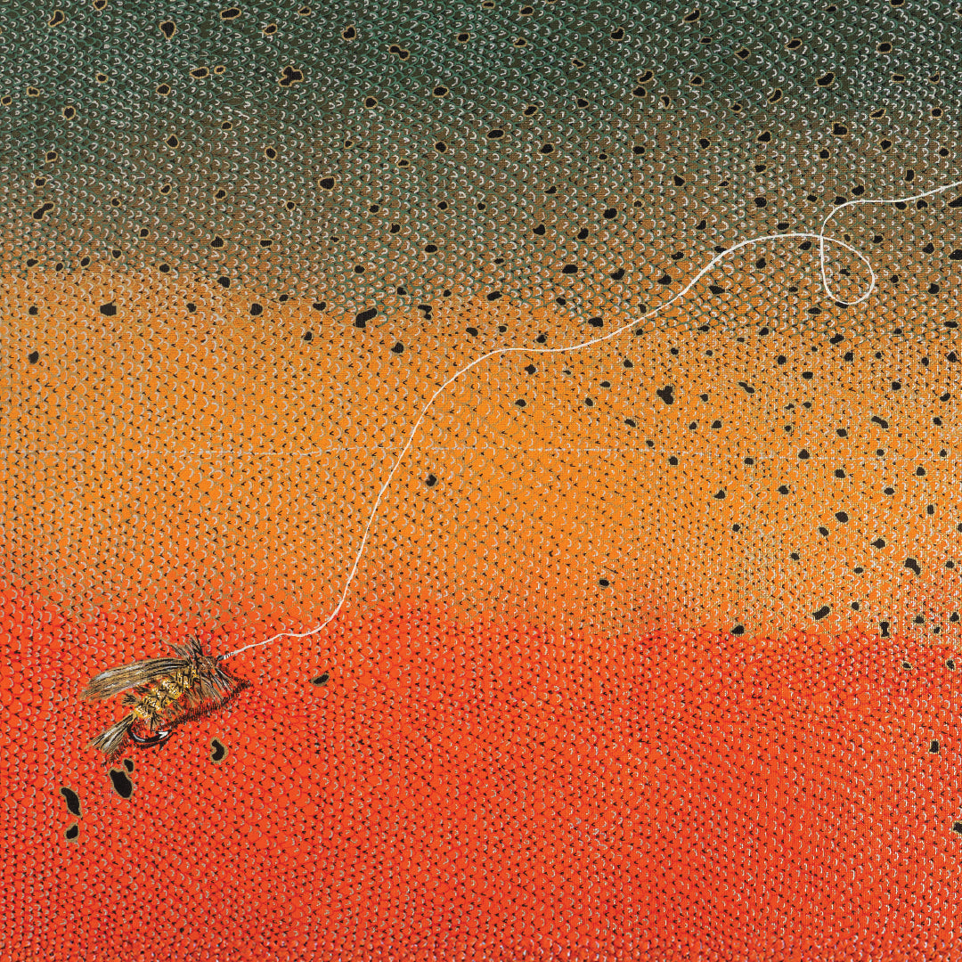 TB Fish Art Yellowstone Cutty Flank-n-Fly Print- 10