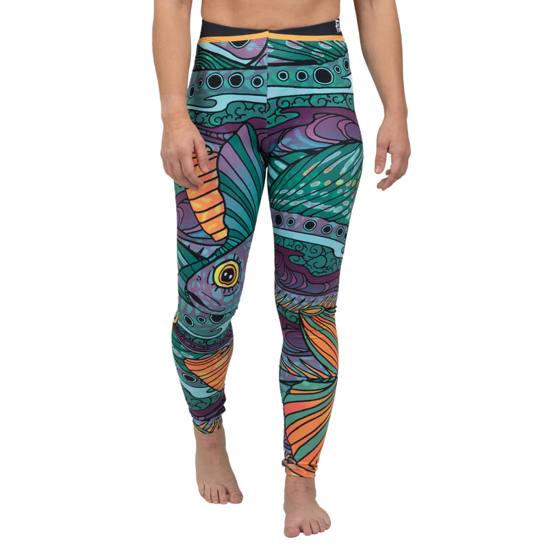 Load image into Gallery viewer, FisheWear Leggings - Groovy Grayling - SALE
