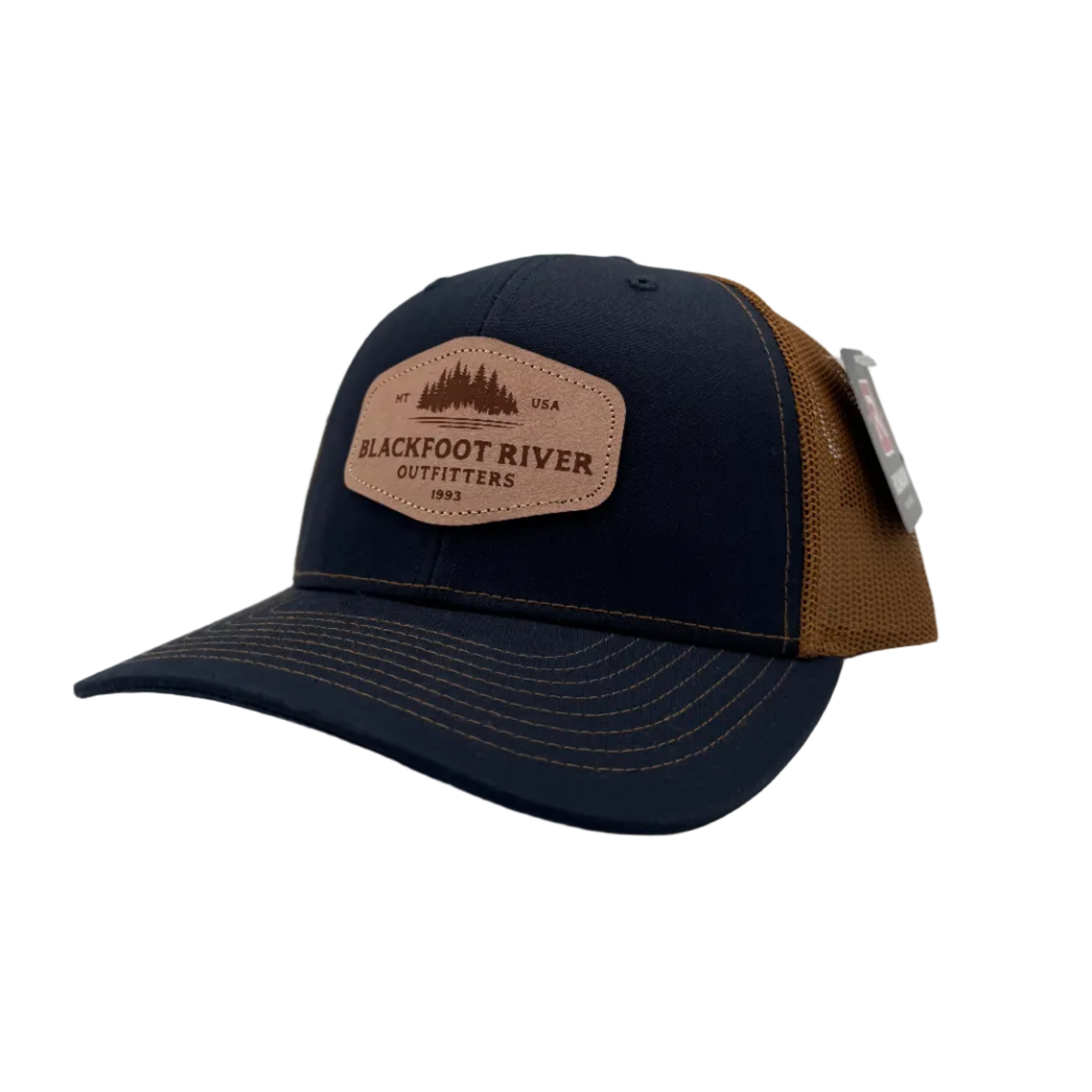 BRO Logo Leather Patch Hat-Richardson 112