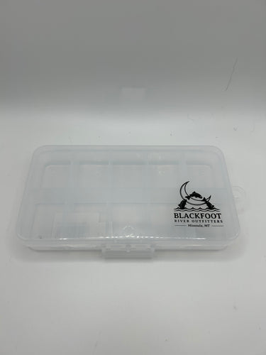 BRO Logo 10 Compartment Fly Box Clear